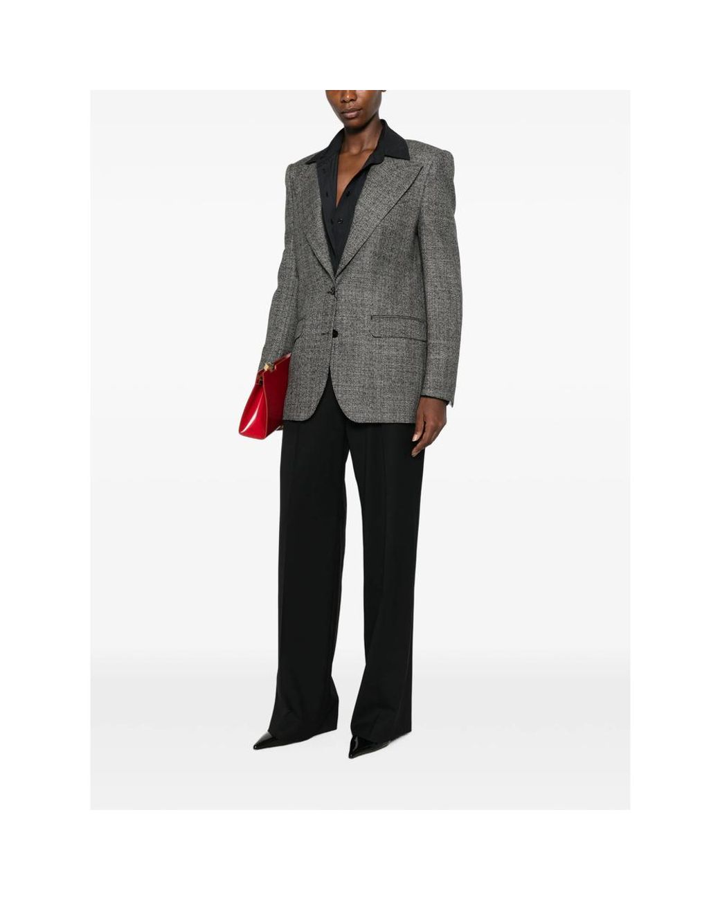 Dolce & Gabbana Black Wide Trousers