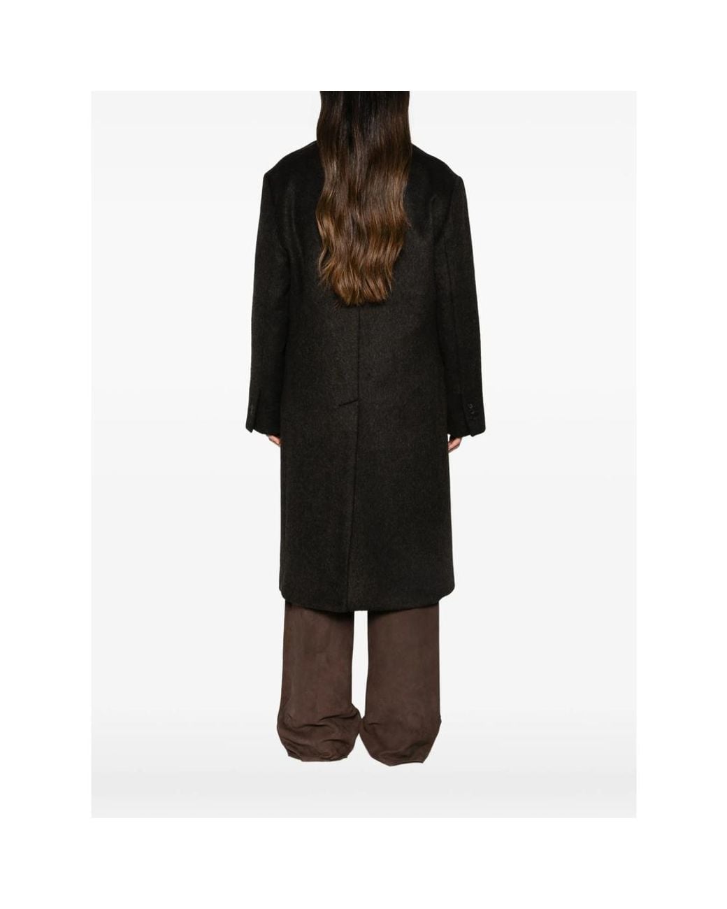 Prada Black Double-Breasted Coat