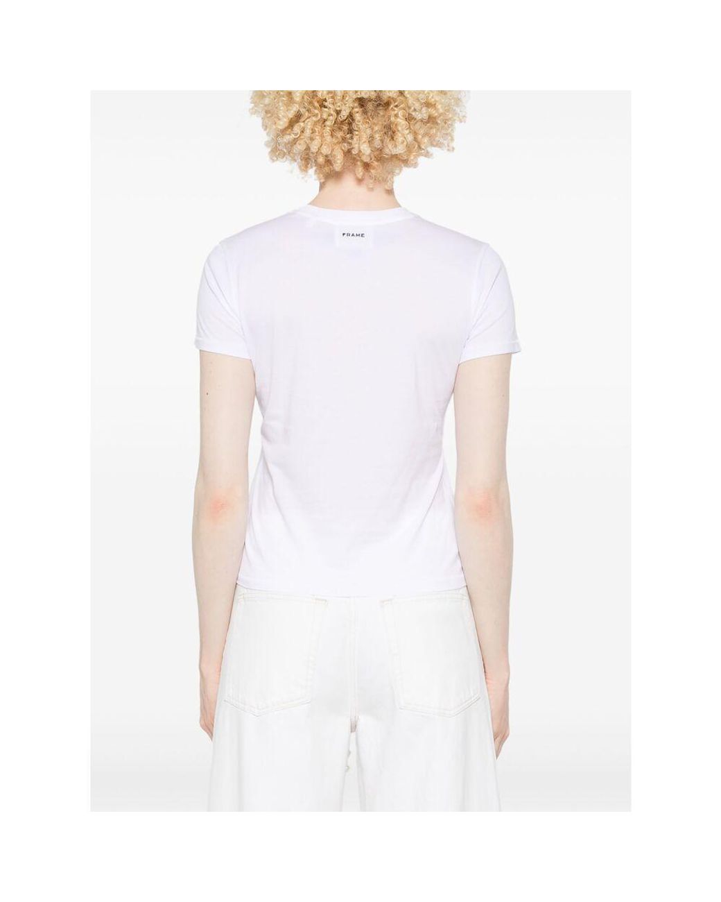 FRAME x Ritz Paris White Solid Baby T-Shirt