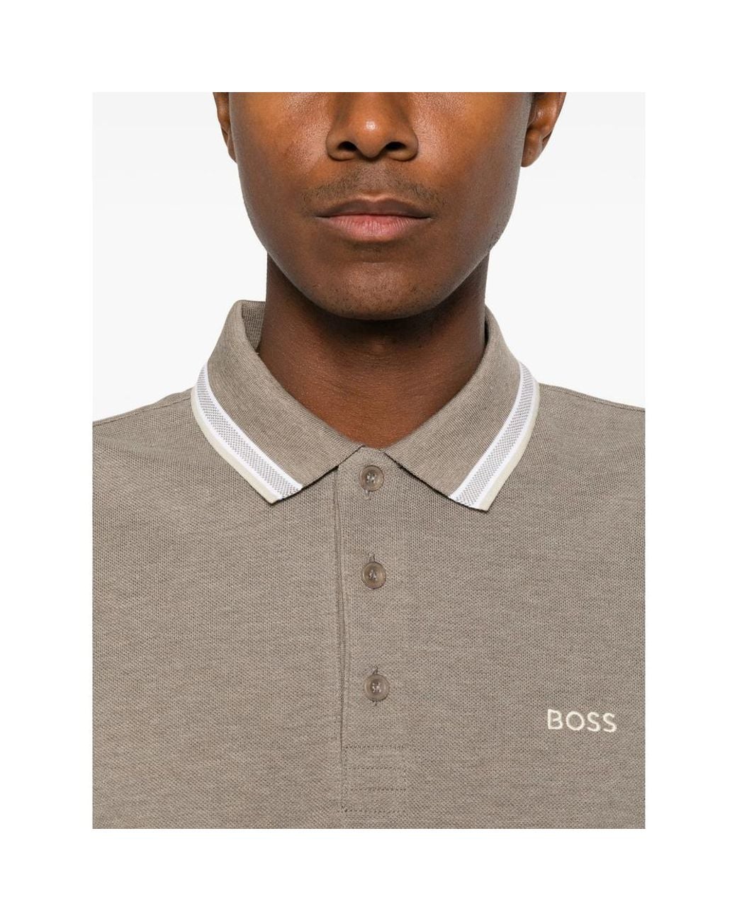 Boss Gray Polo Shirts for men