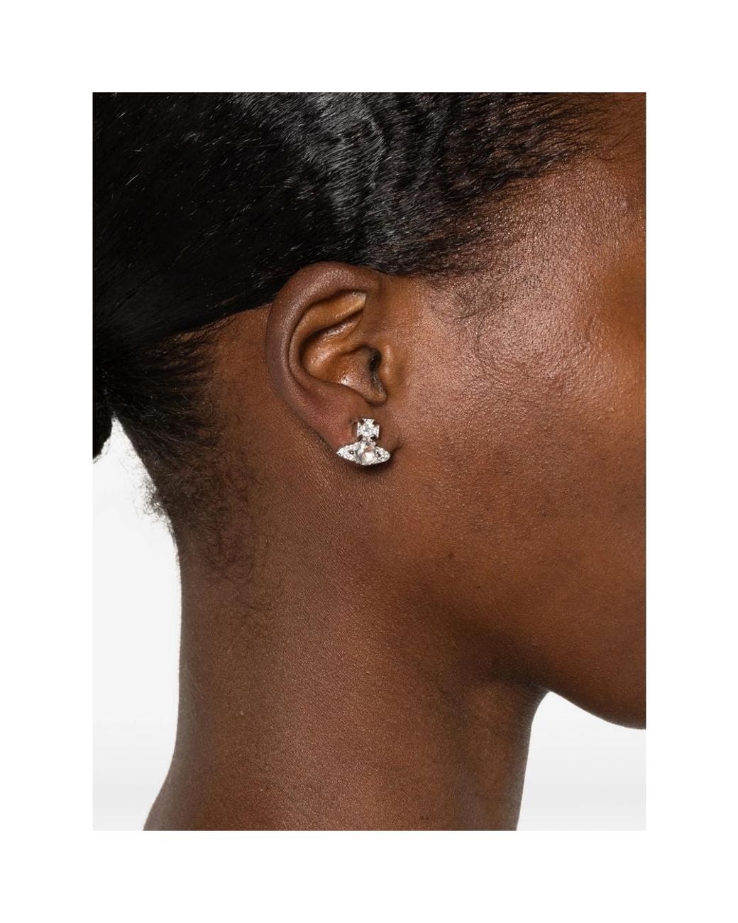 Vivienne Westwood White Ondina Earrings