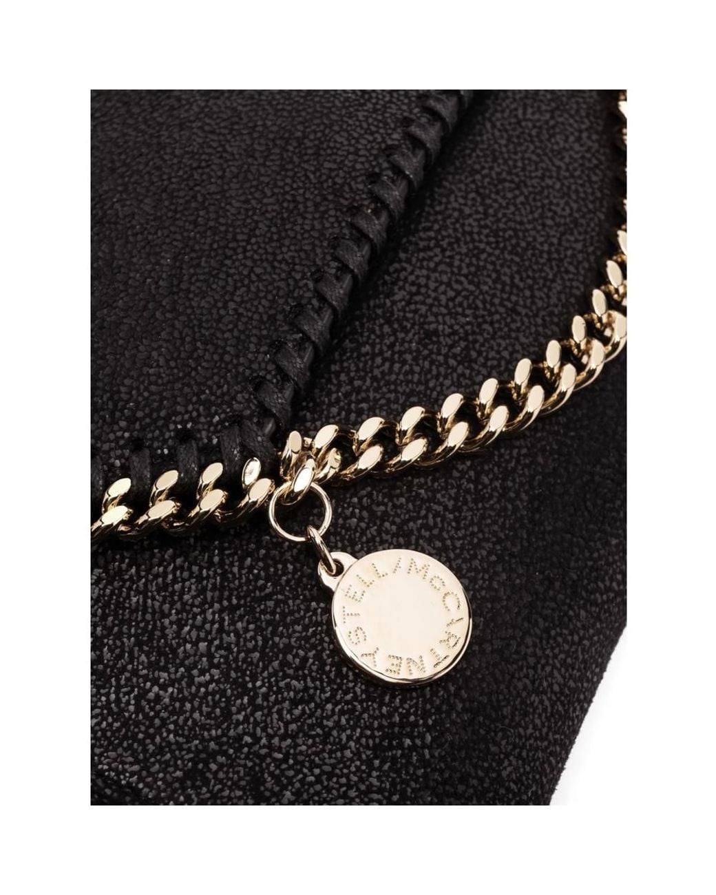 Stella McCartney Black Falabella Wallet Crossbody Bag
