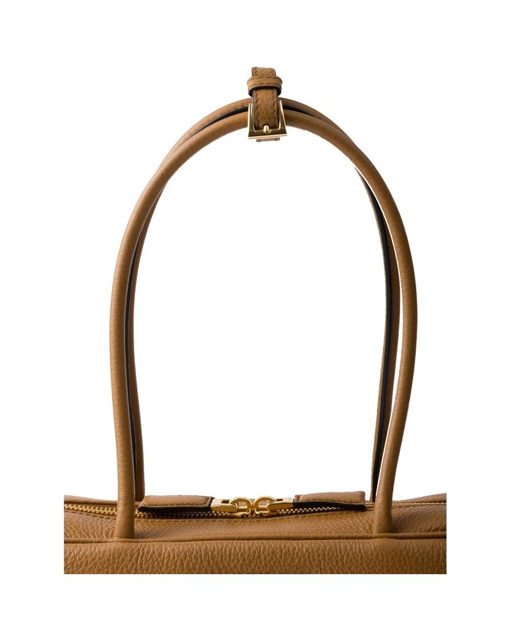 Prada Brown Medium Leather Tote Bag