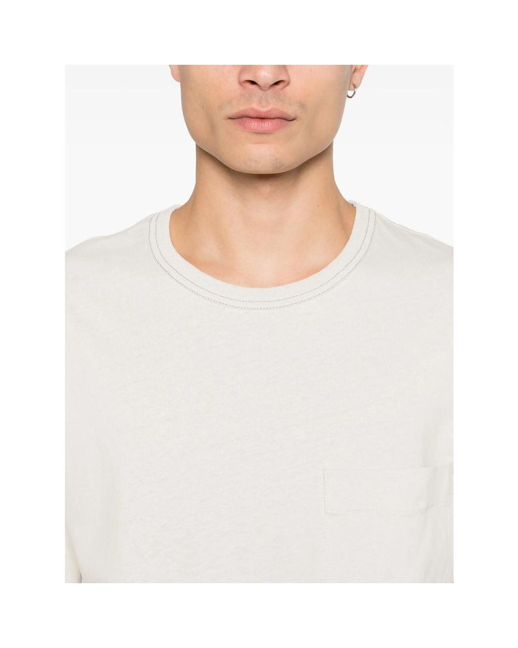 Lemaire White Jersey T-Shirt for men