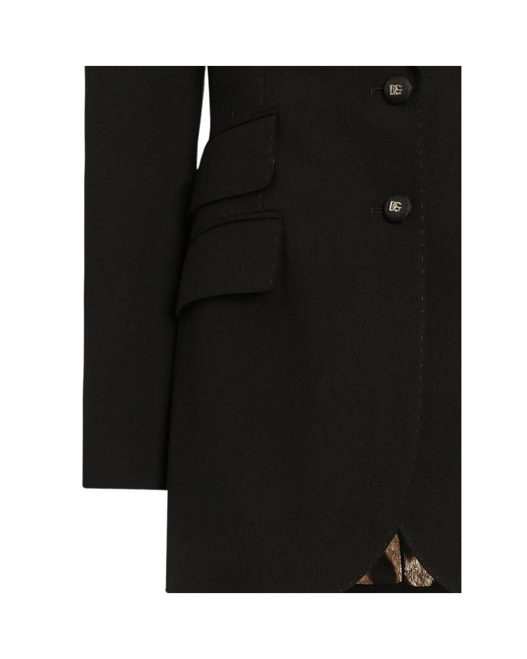 Dolce & Gabbana Black Blazer Satin Lining