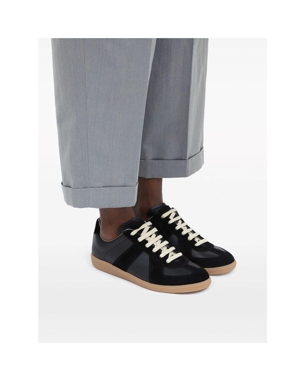 Maison Margiela Black Replica Sneakers for men