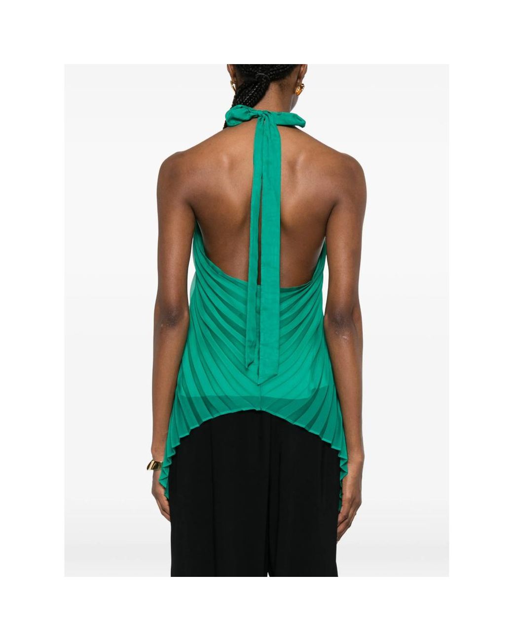 Max Mara Green Sleeveless Top Pianoforte
