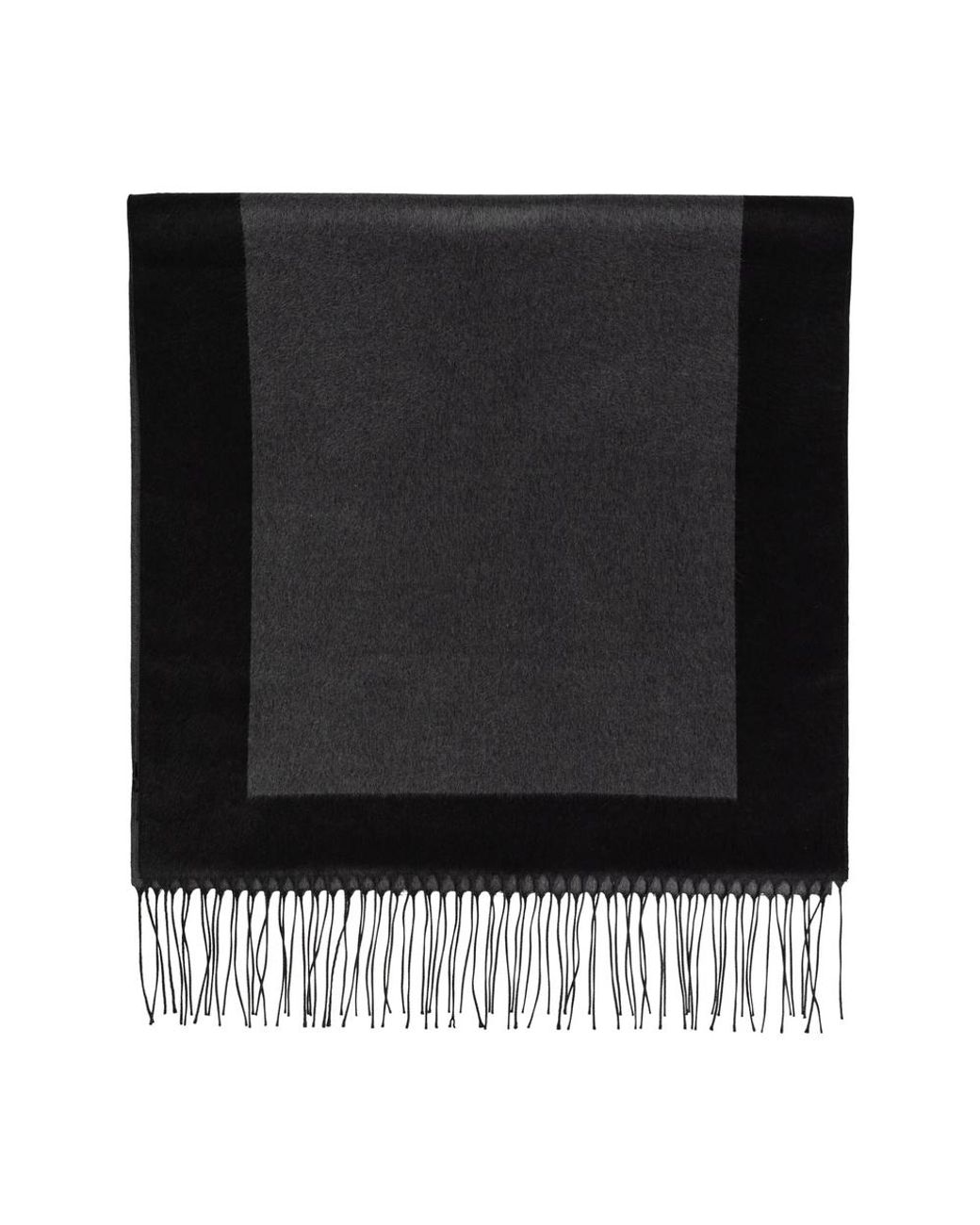 Saint Laurent Black Silk Scarves for men