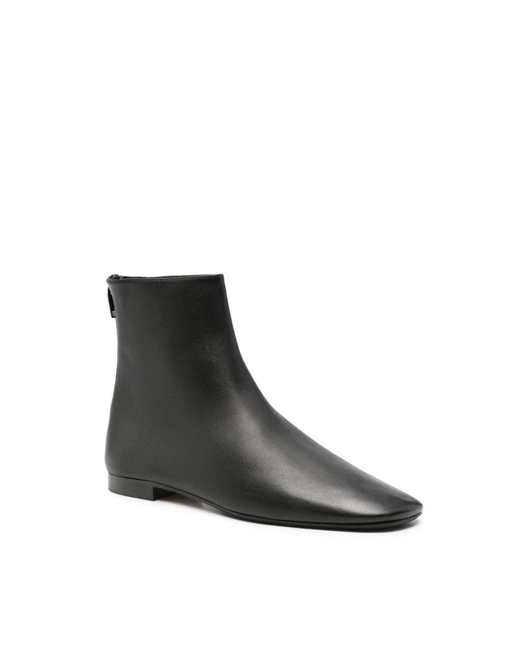 Totême Black Zip-Fastening Ankle Boots