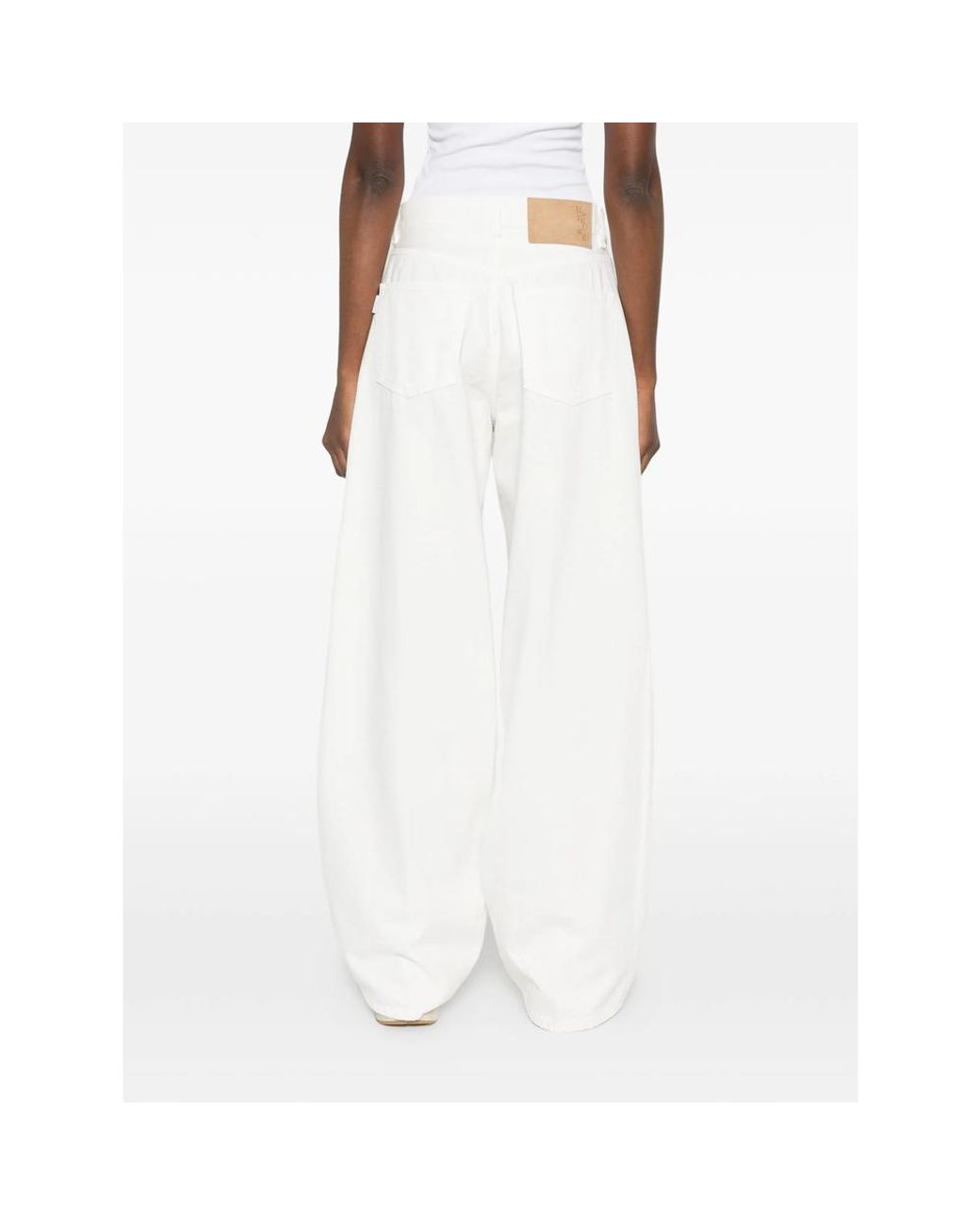 Haikure White Five-Pocket Jeans