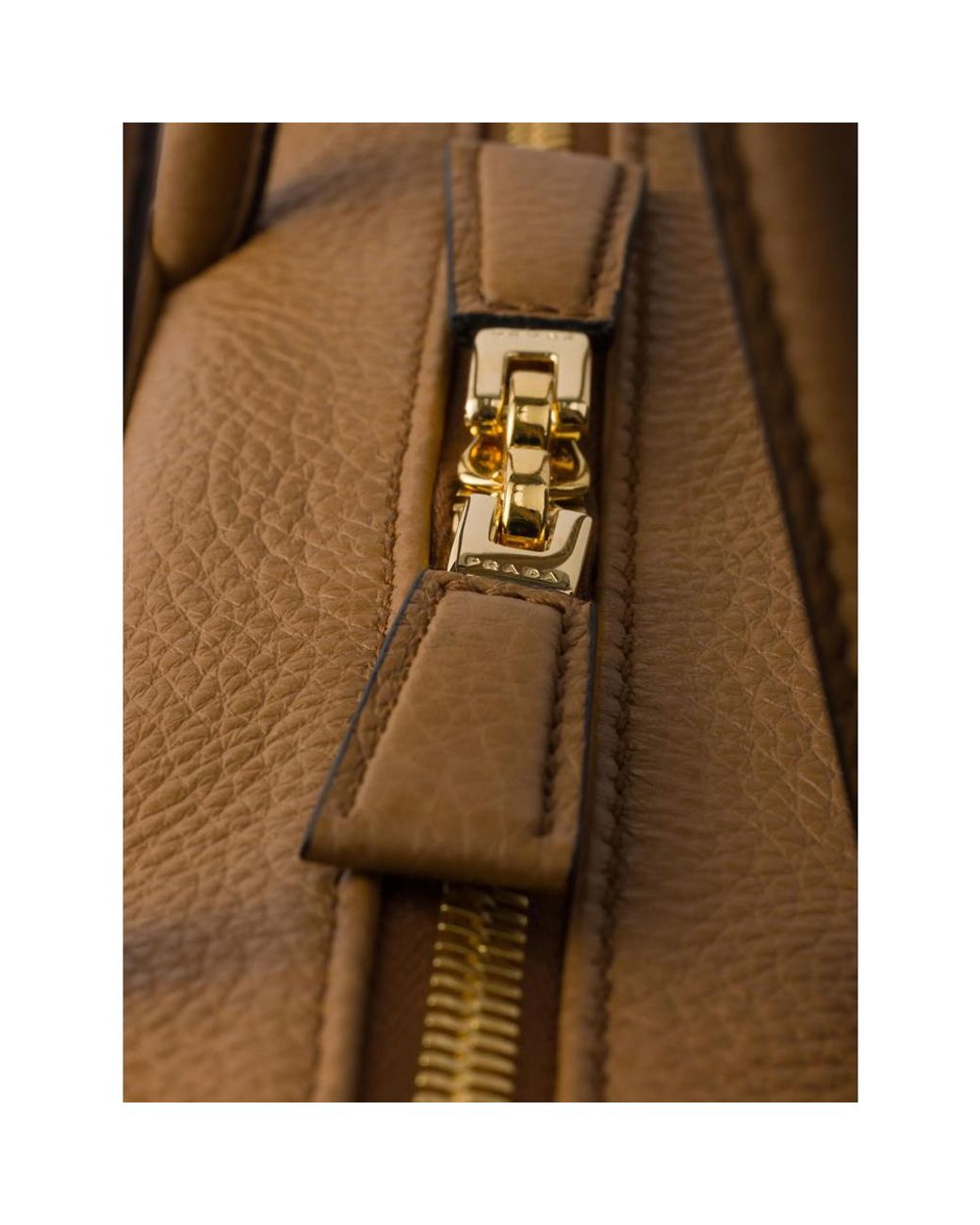 Prada Brown Medium Leather Tote Bag