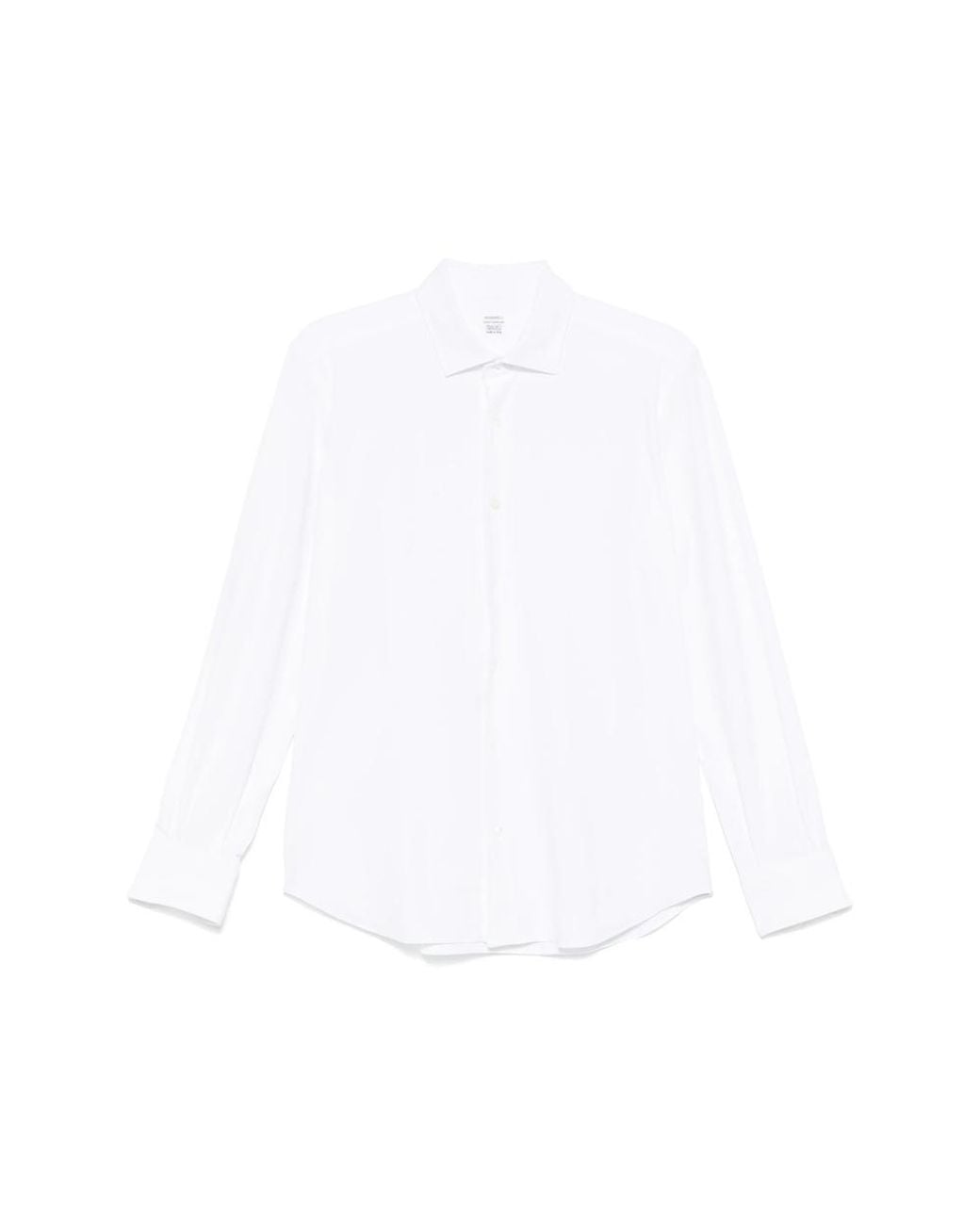 CAMICERIA MAZZARELLI White Piqué-Weave Shirt for men