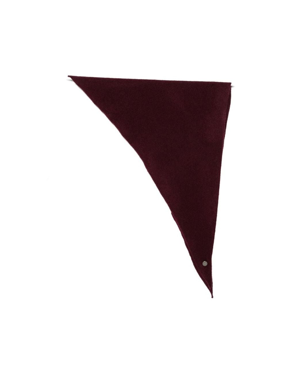 Roberto Collina Purple Triangular Knitted Scarf for men