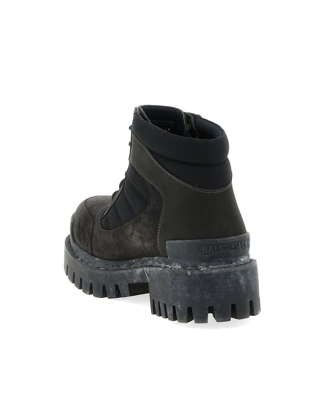 Balenciaga Black Combat Strike Low Boots for men