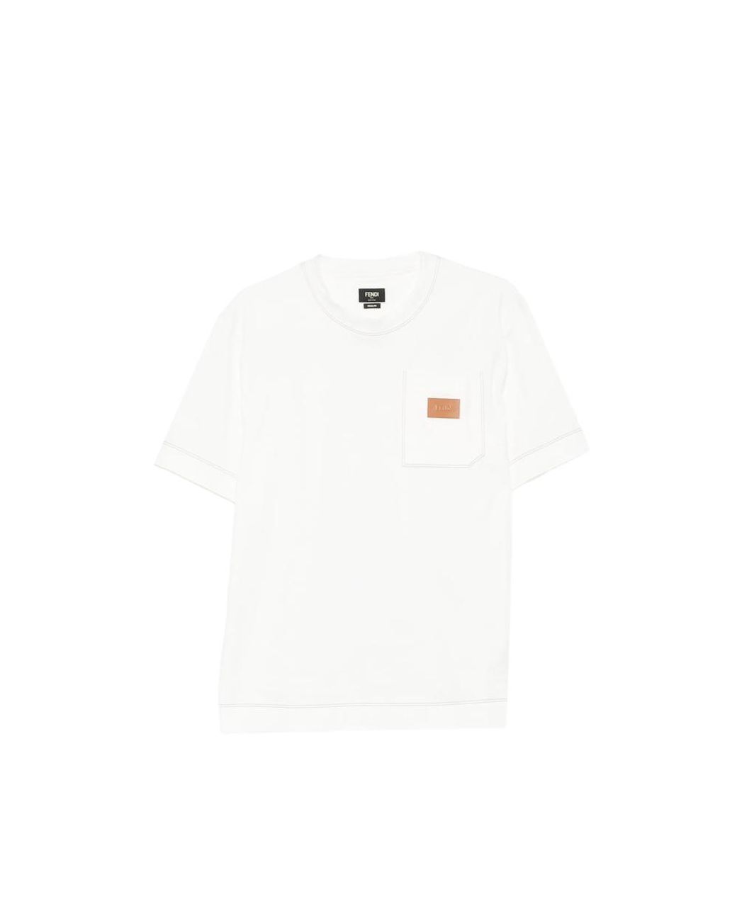 Fendi White T-Shirts & Vests for men