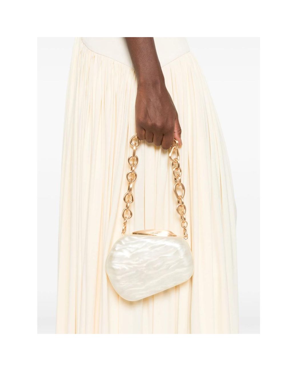 Cult Gaia White Neutrals Clutch Bags