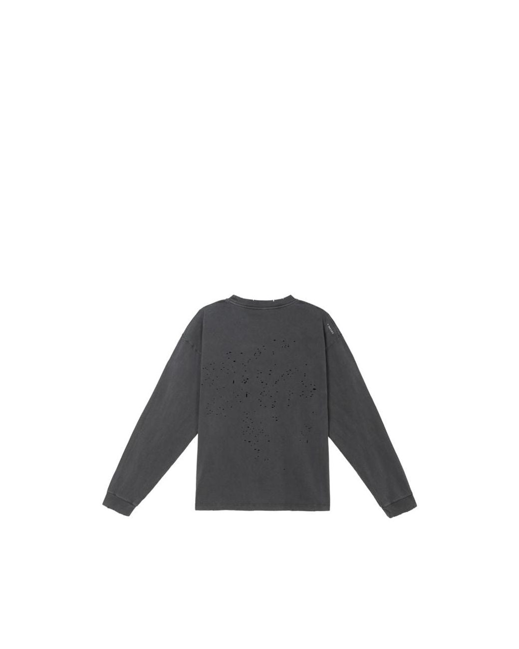 Satisfy Gray Mothtech Distressed Long-Sleeve T-Shirt for men