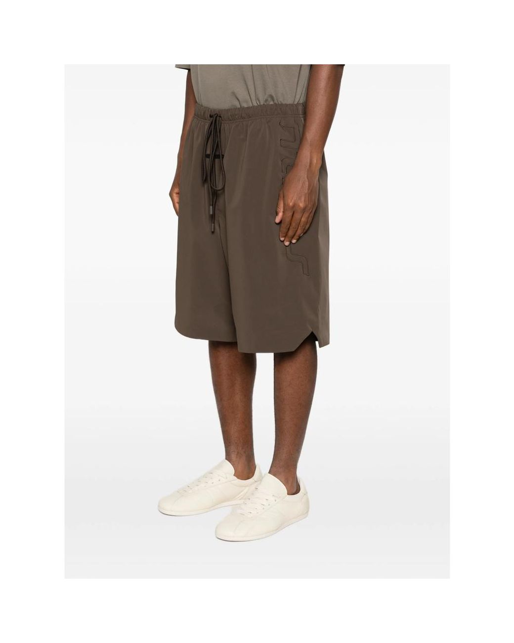 Fear Of God Brown Track Shorts for men