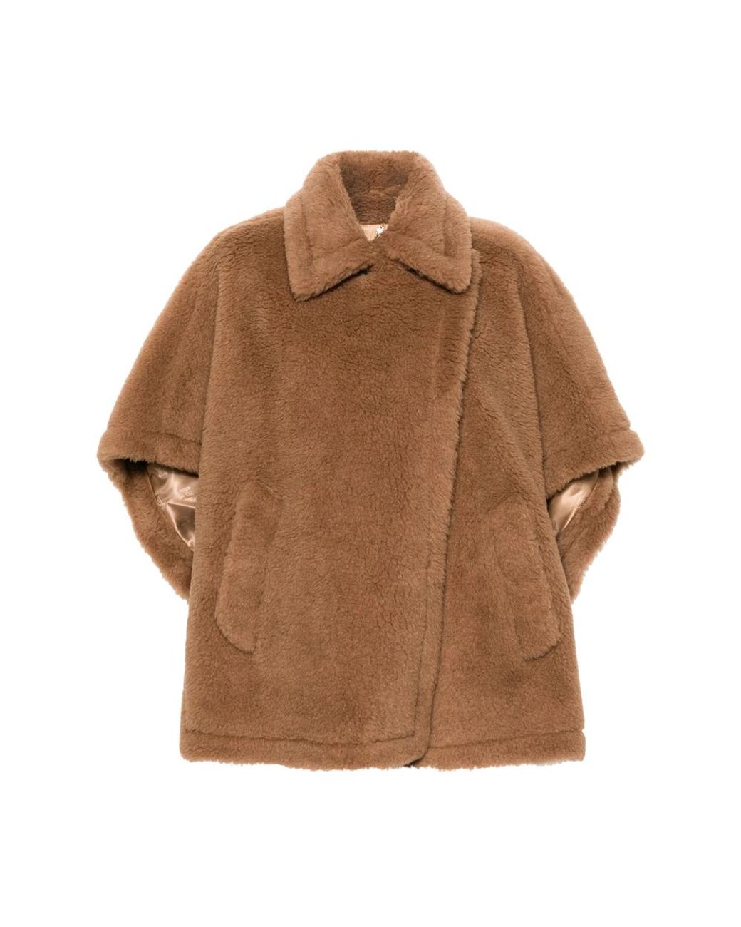 Max Mara Brown Tebe Teddy Cape