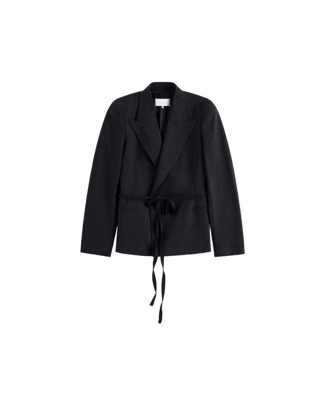 Maison Margiela Black Wrap Belt Blazer
