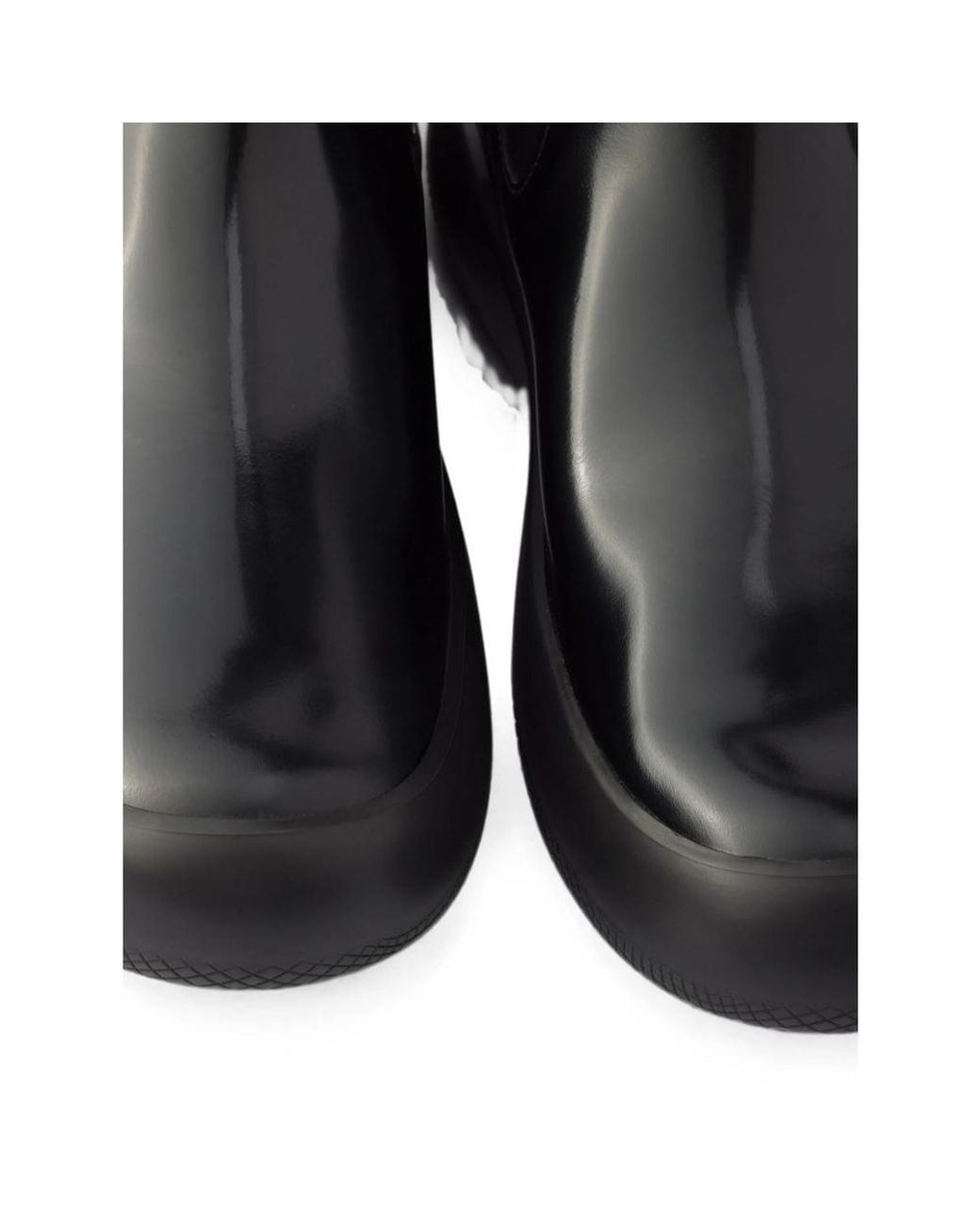 Prada Black Brushed Leather Chelsea Boots for men