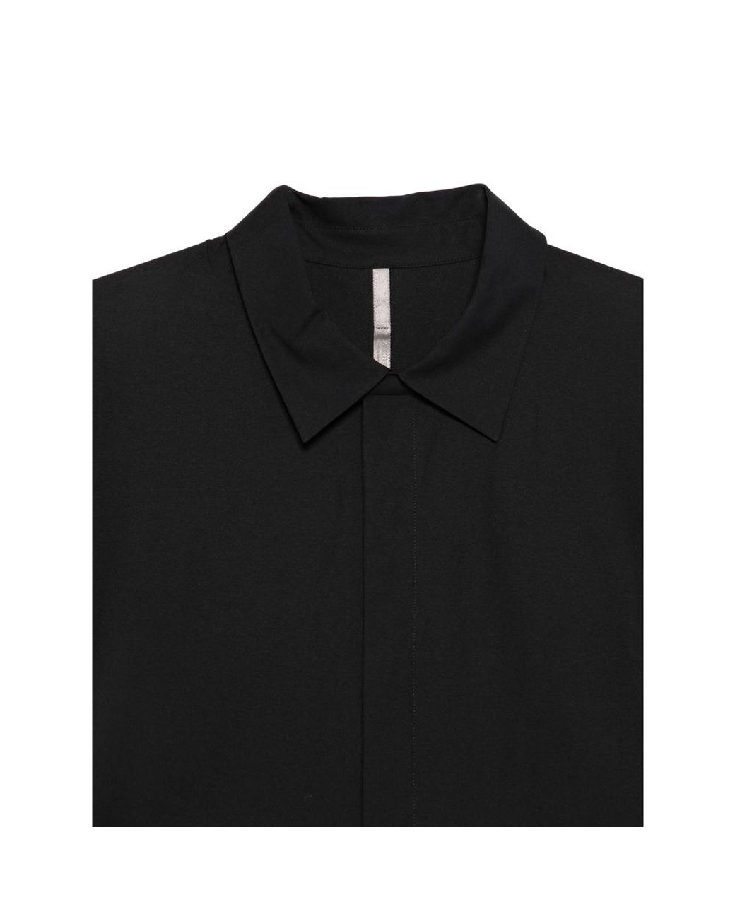 Veilance By Arc'teryx Black Concealed-Front Long-Sleeve Shirt for men