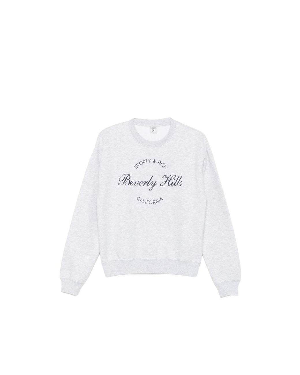 Sporty & Rich White Crew Neck Sweater