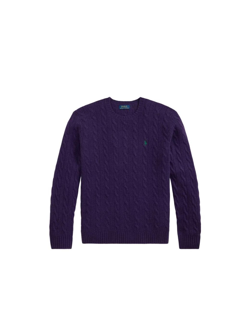 Ralph Lauren Blue Cable-Knit Sweater for men