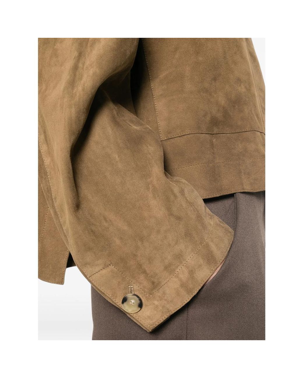 Joseph Brown Suede Boxy Jacket