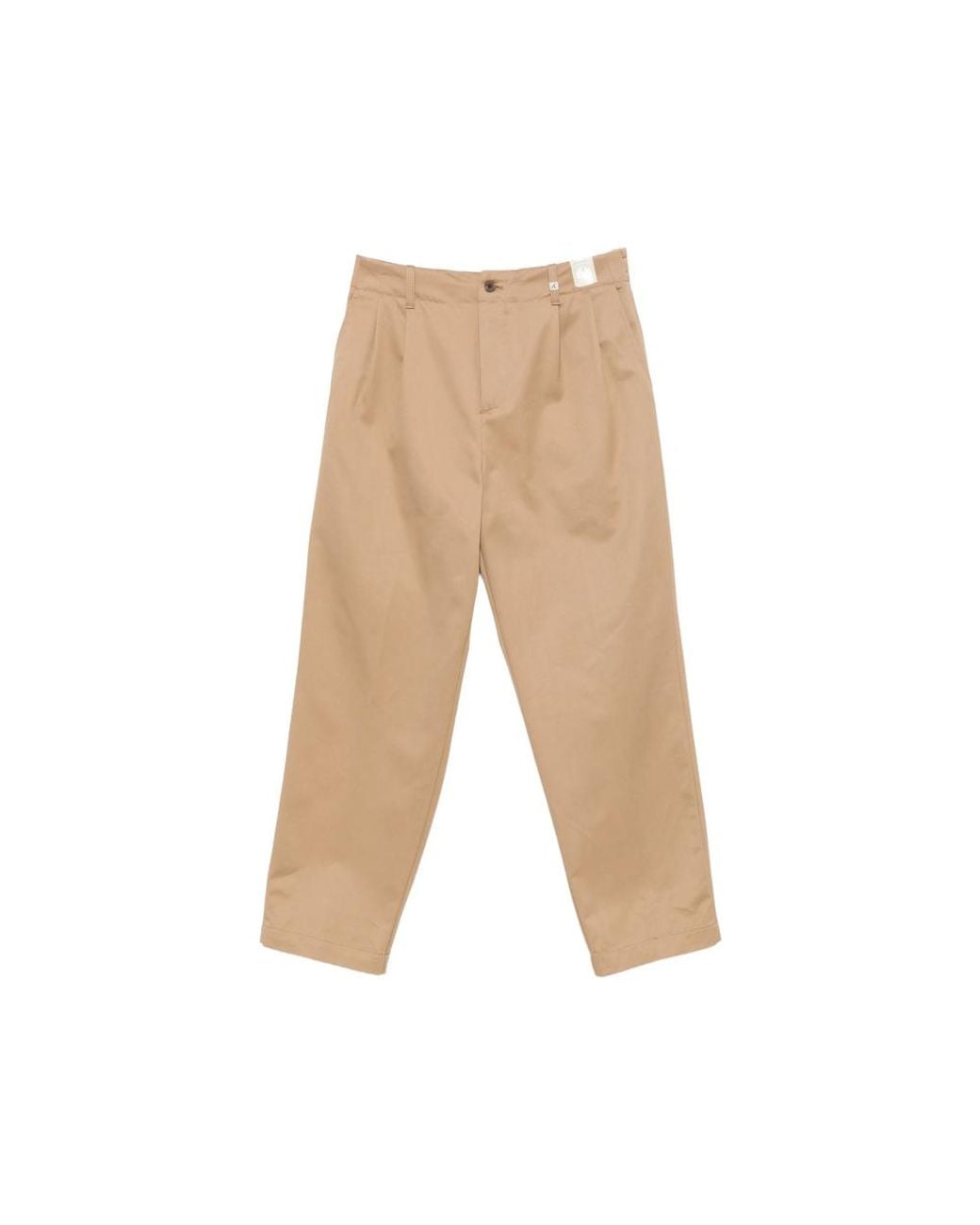 Myths Natural Pleated Straight-Leg Trousers for men