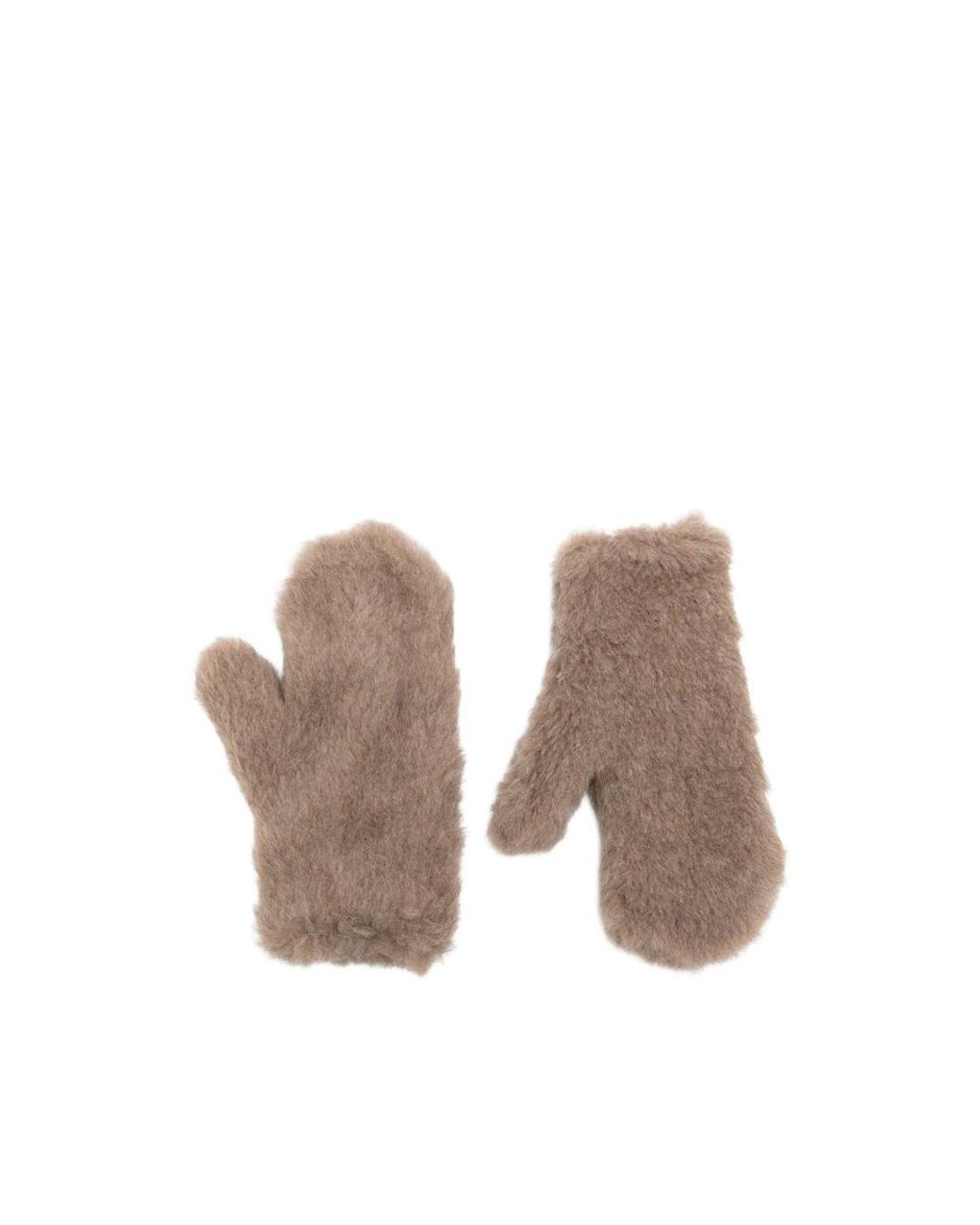 Max Mara Natural Teddy Mitts