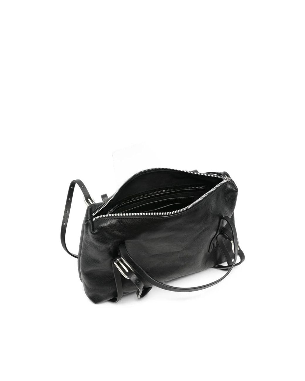 Our Legacy Black Buckle-Detail Leather Tote Bag for men