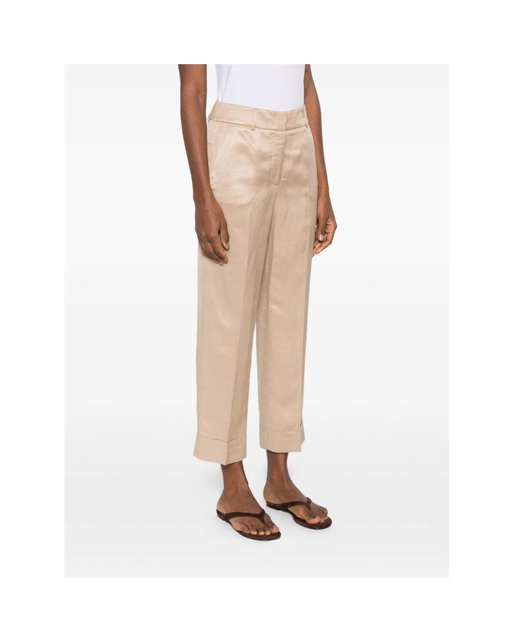 Peserico Natural Pants Neutral