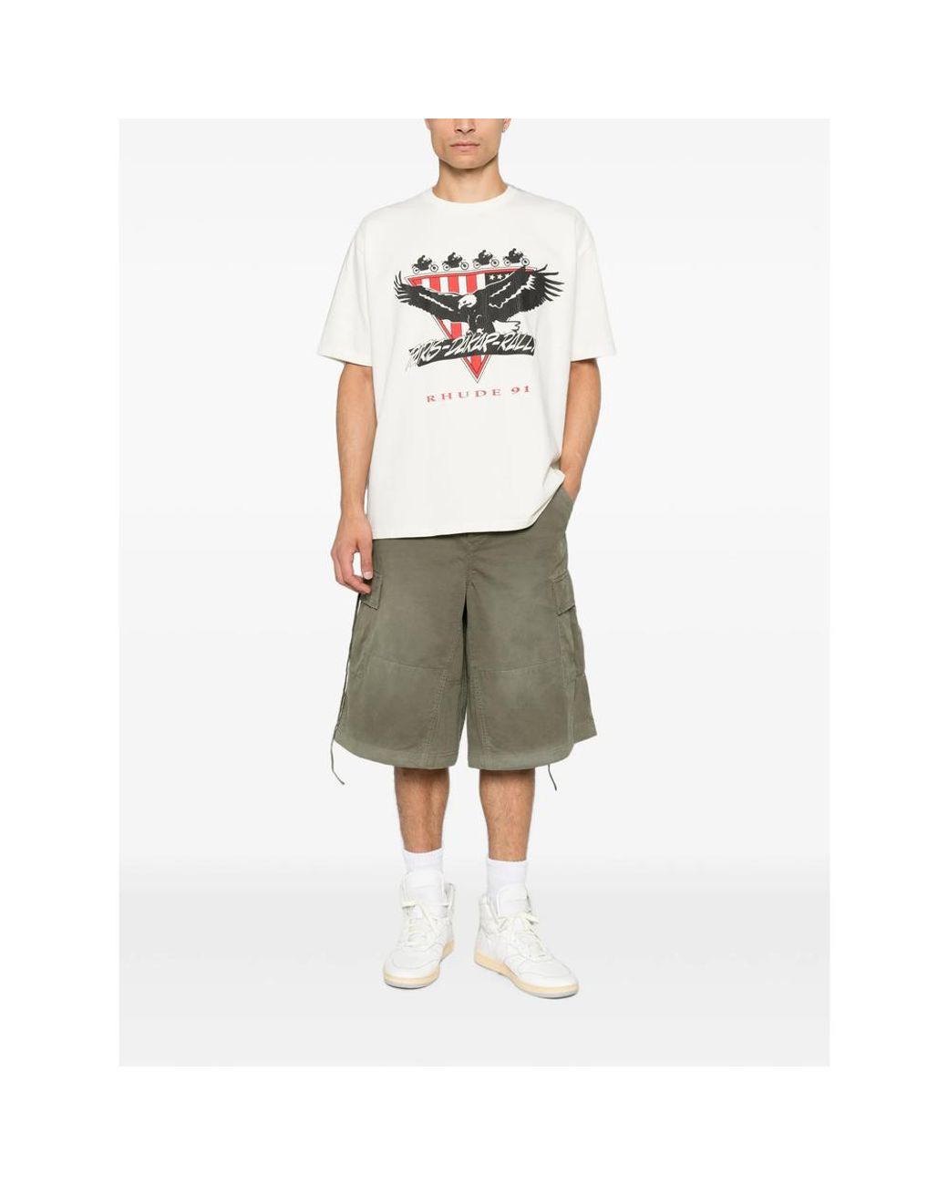 R H U D E © White Neutrals T-Shirts & Vests for men