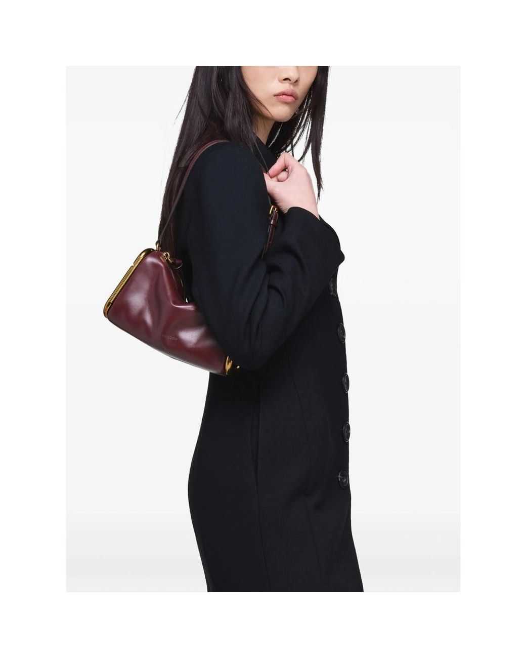 Marc Jacobs Purple Scene Leather Shoulder Bag
