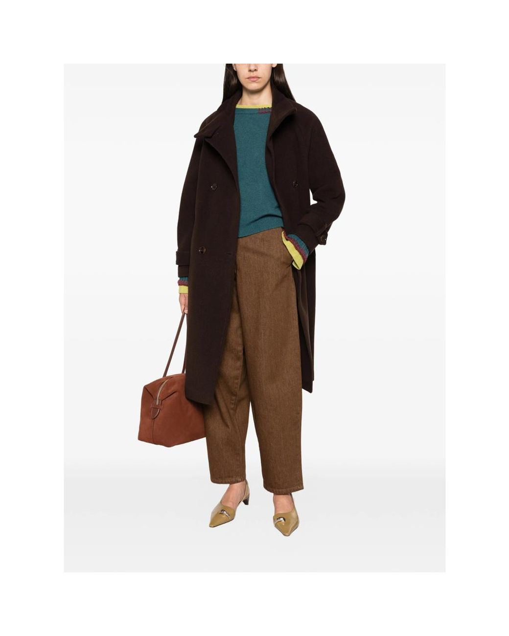 Sessun Black Double-Breasted Coats