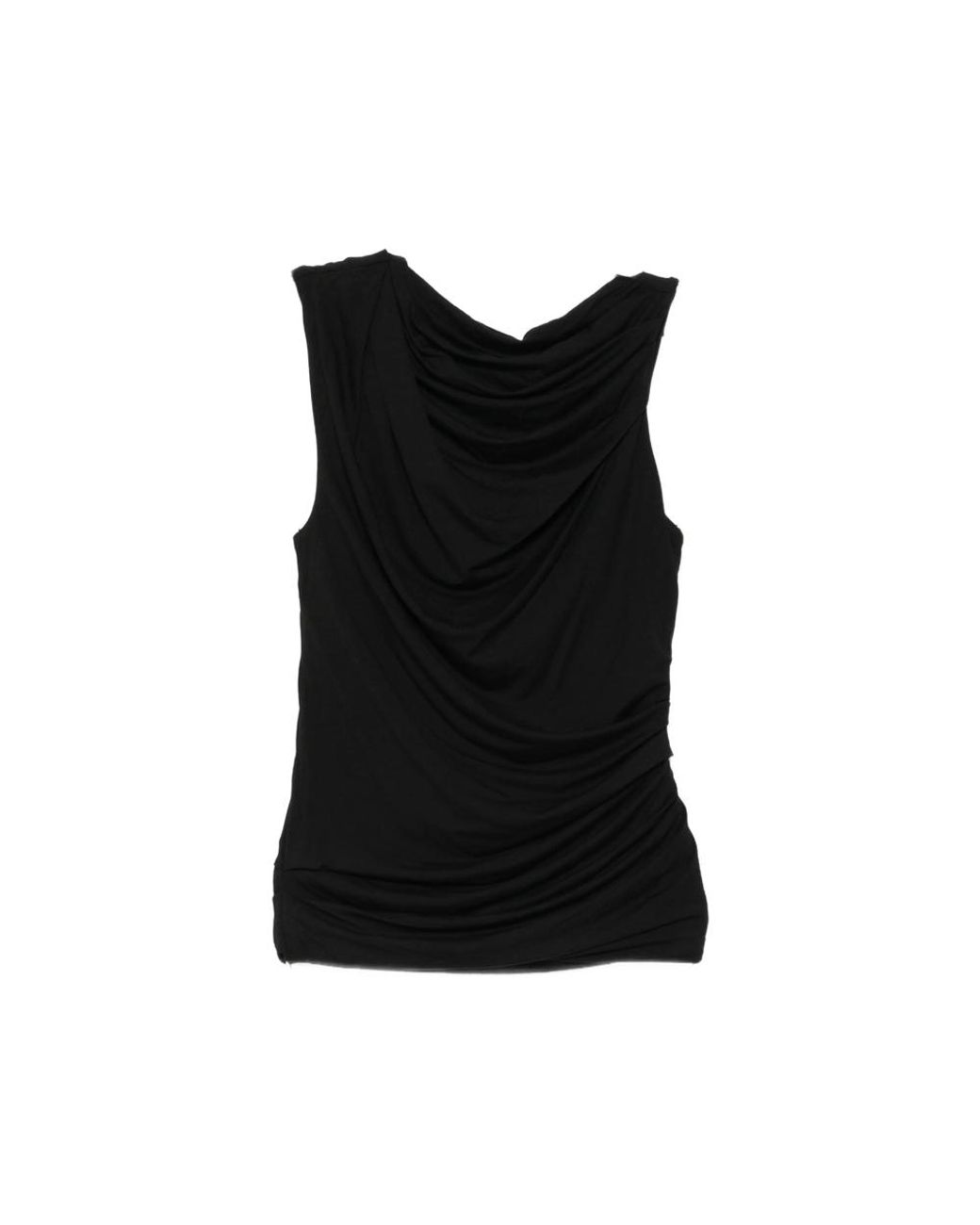 Entire studios Black Logo-Patch Top