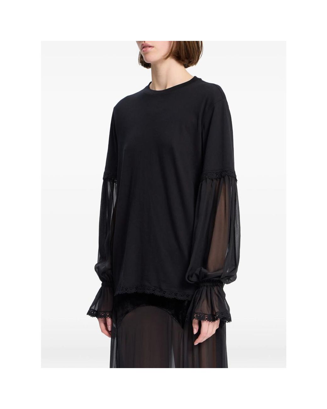 Ann Demeulemeester Black Tops