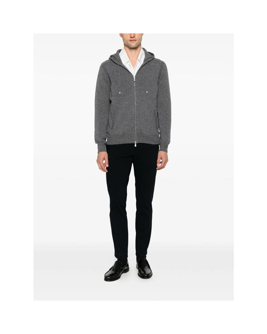 PT Torino Black Logo-Plaque Tailored Trousers for men