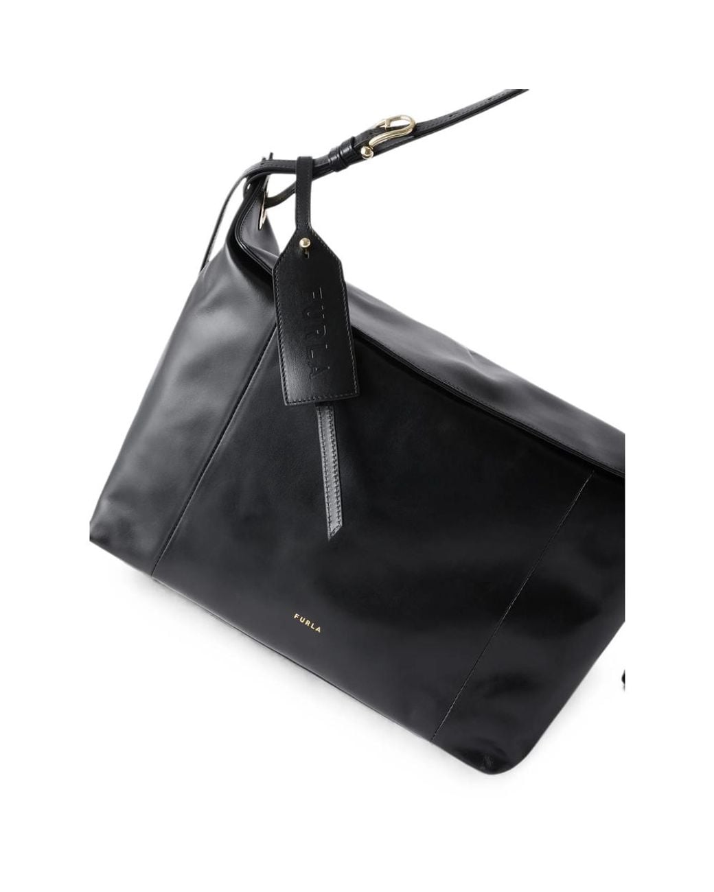 Furla Black Ginevra Shoulder Bag L