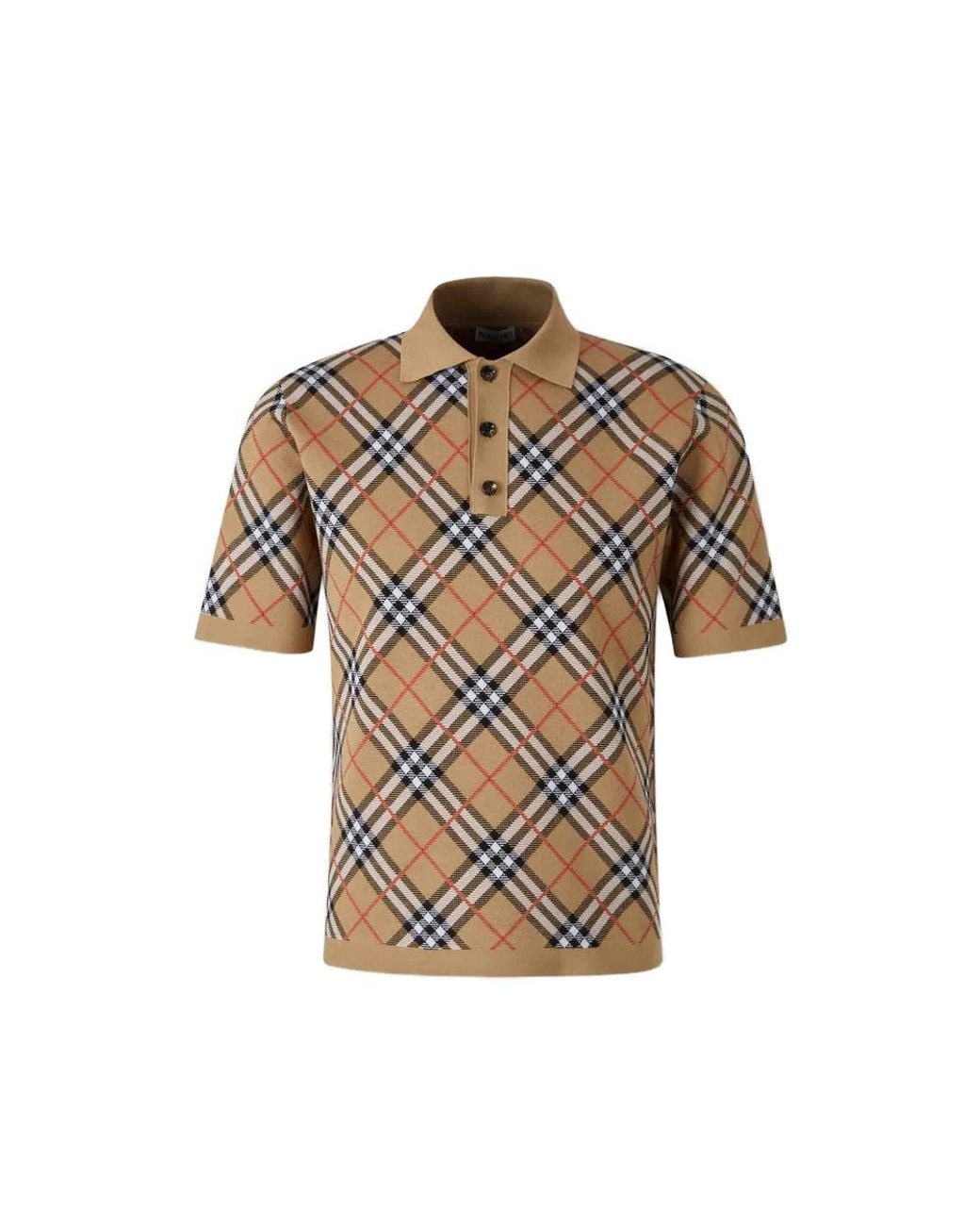 Burberry Brown Neutrals Polo Shirts for men