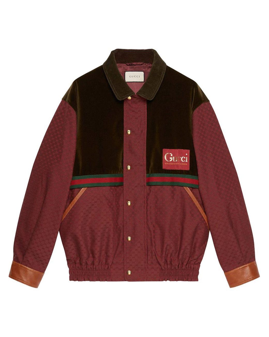 gucci-red-Mini-GG-Jacket-With-