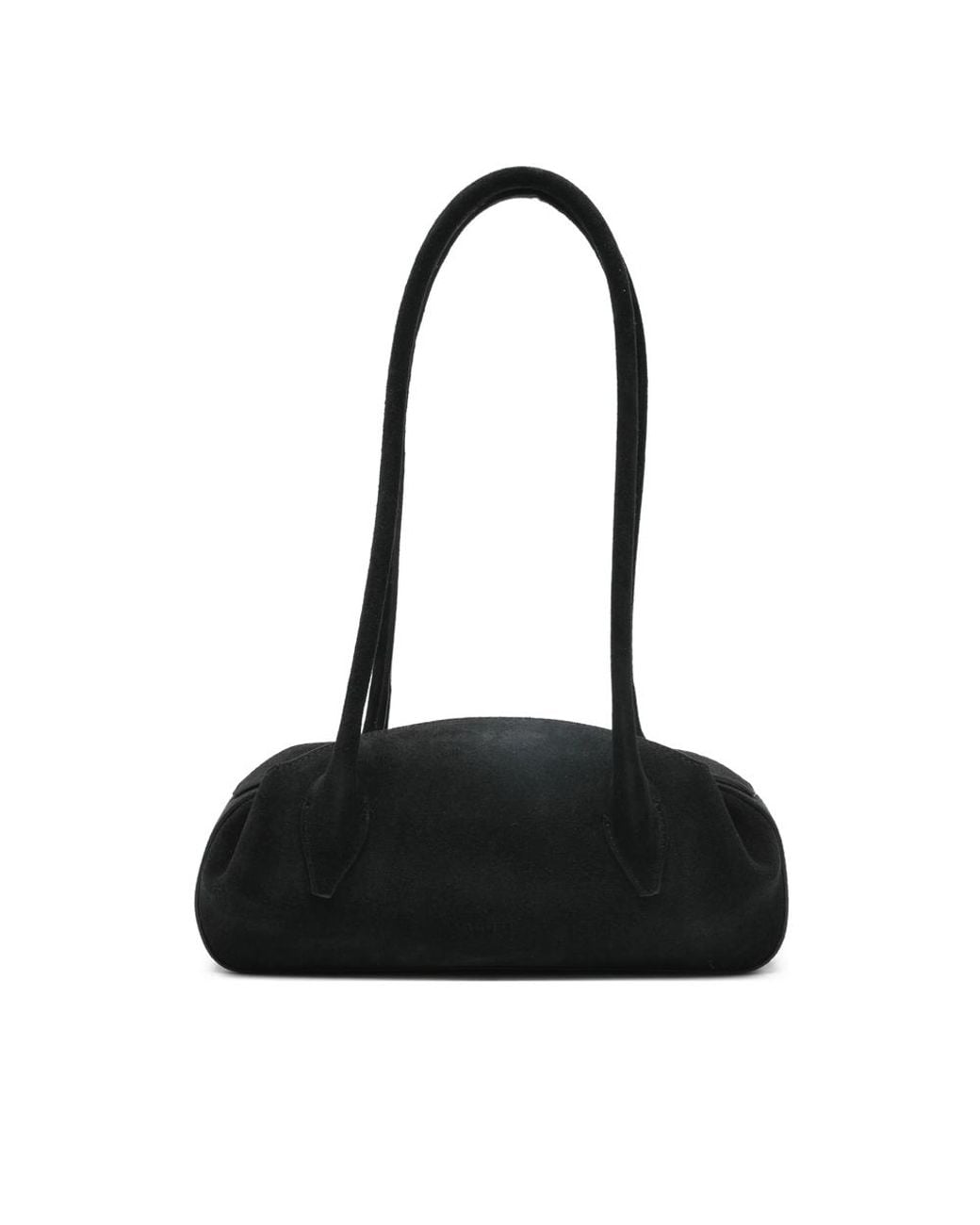 Yuzefi Black Mini Oyster Suede Tote Bag