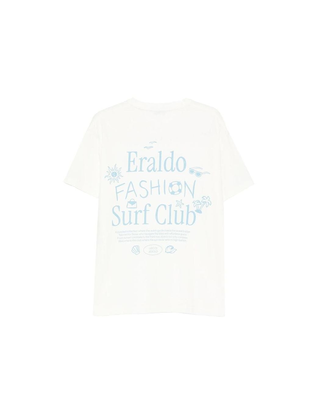 Eraldo White Cotton Logo-Print T-Shirt for men