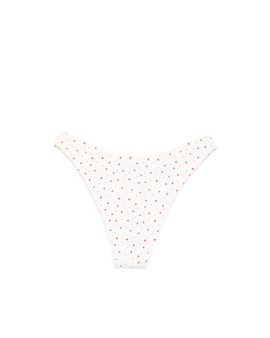 Frankie's Bikinis White Strawberry-Print Bikini Bottoms