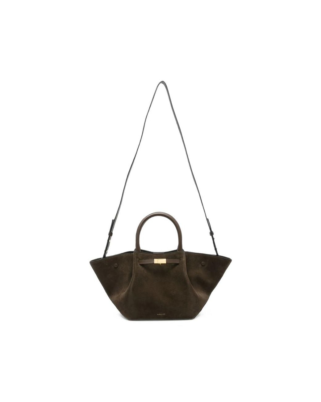 DeMellier London Black Midi New York Suede Tote Bag