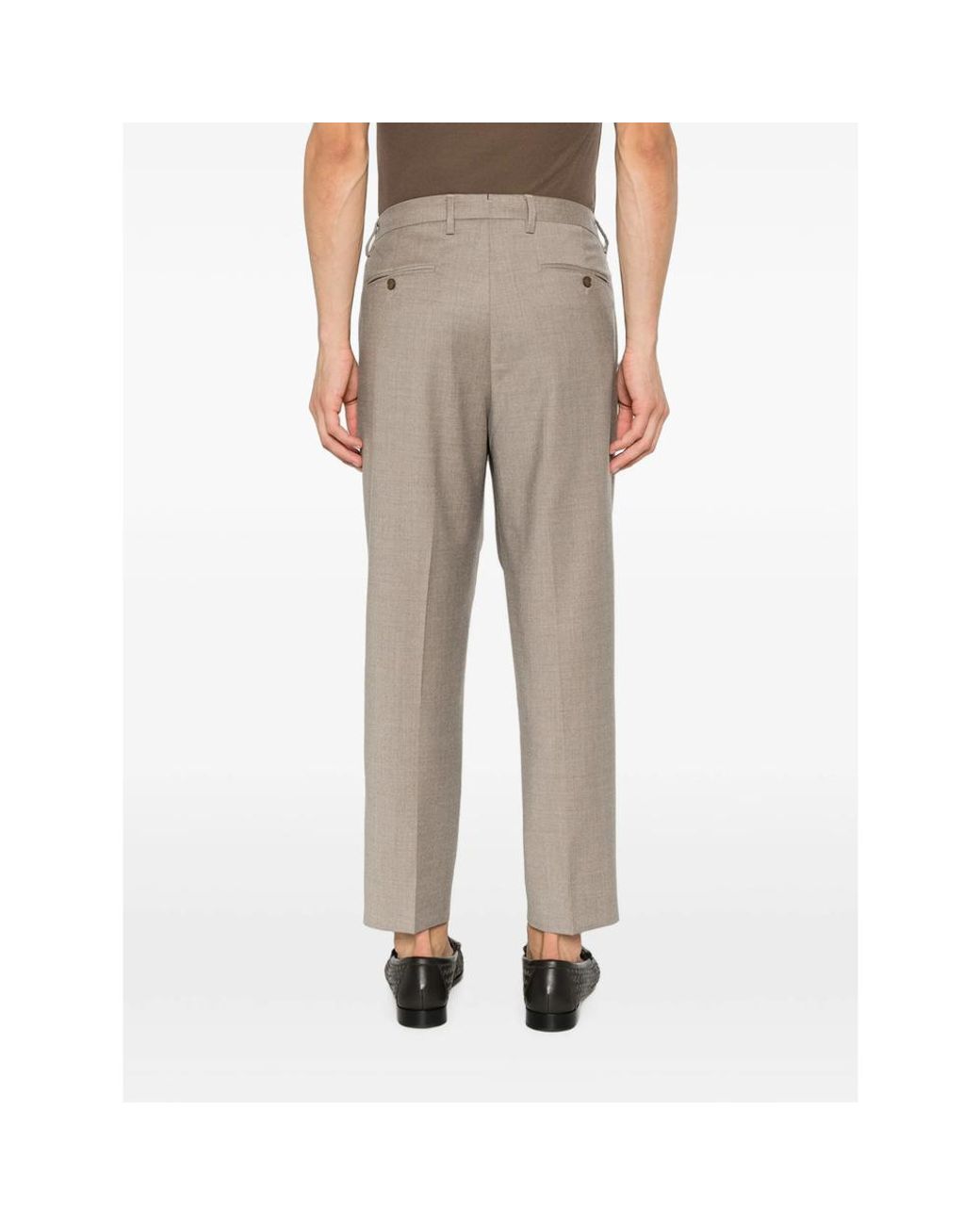 Briglia 1949 Gray Portobellos Pleated Trousers for men