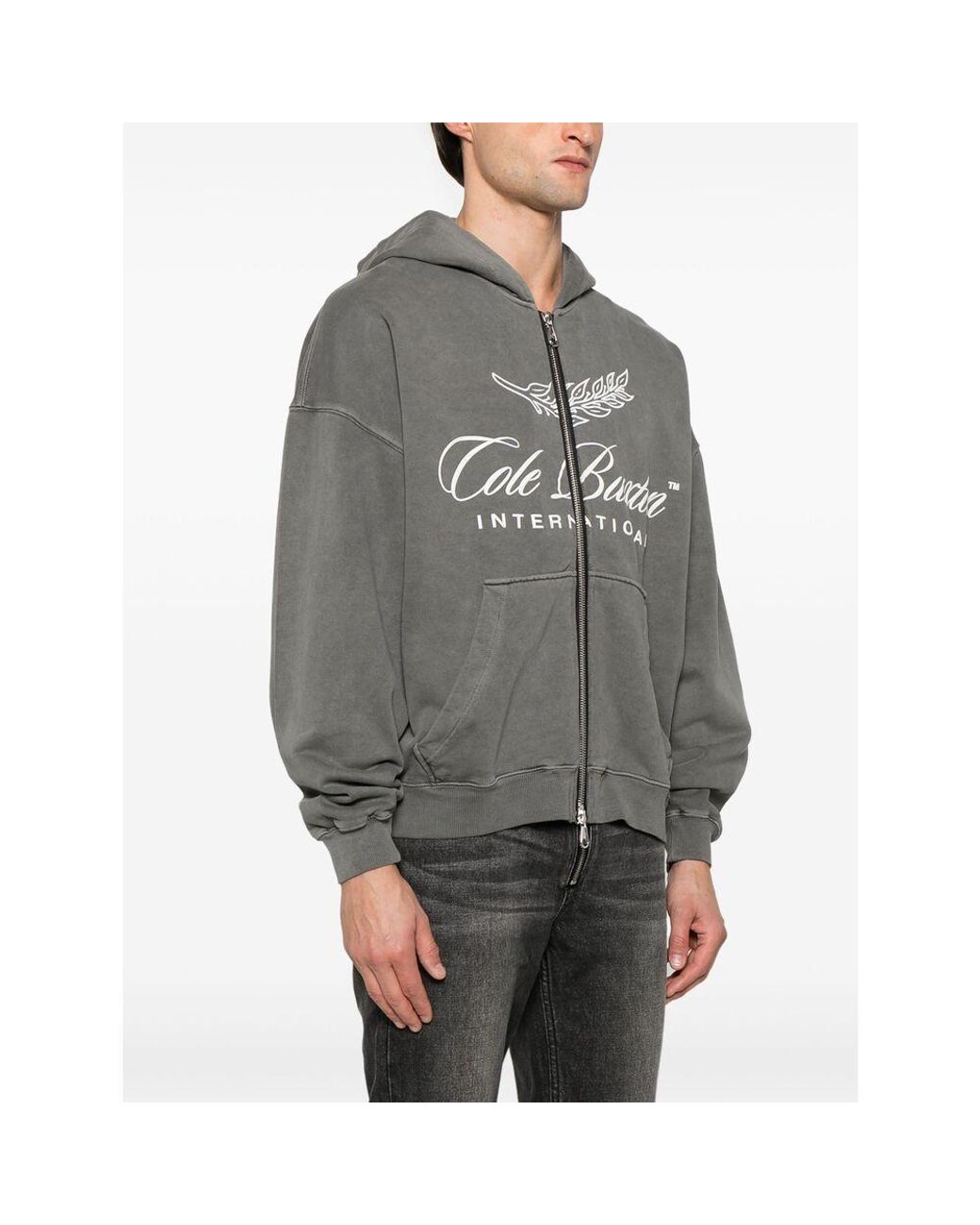 Cole Buxton Gray International Hoodie for men