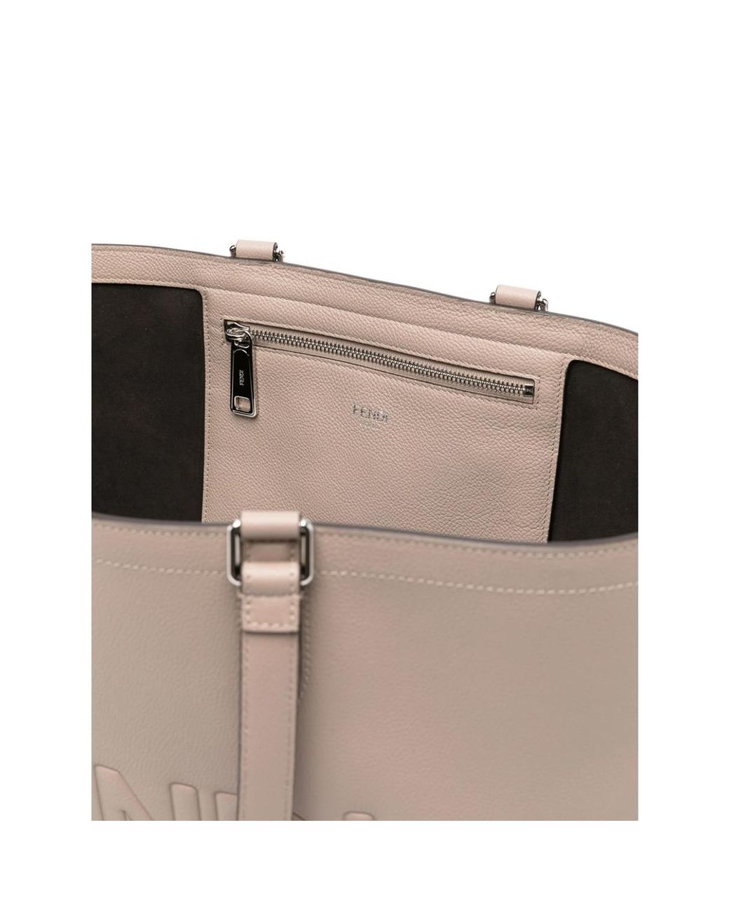 Fendi Natural Neutrals Tote Bags for men
