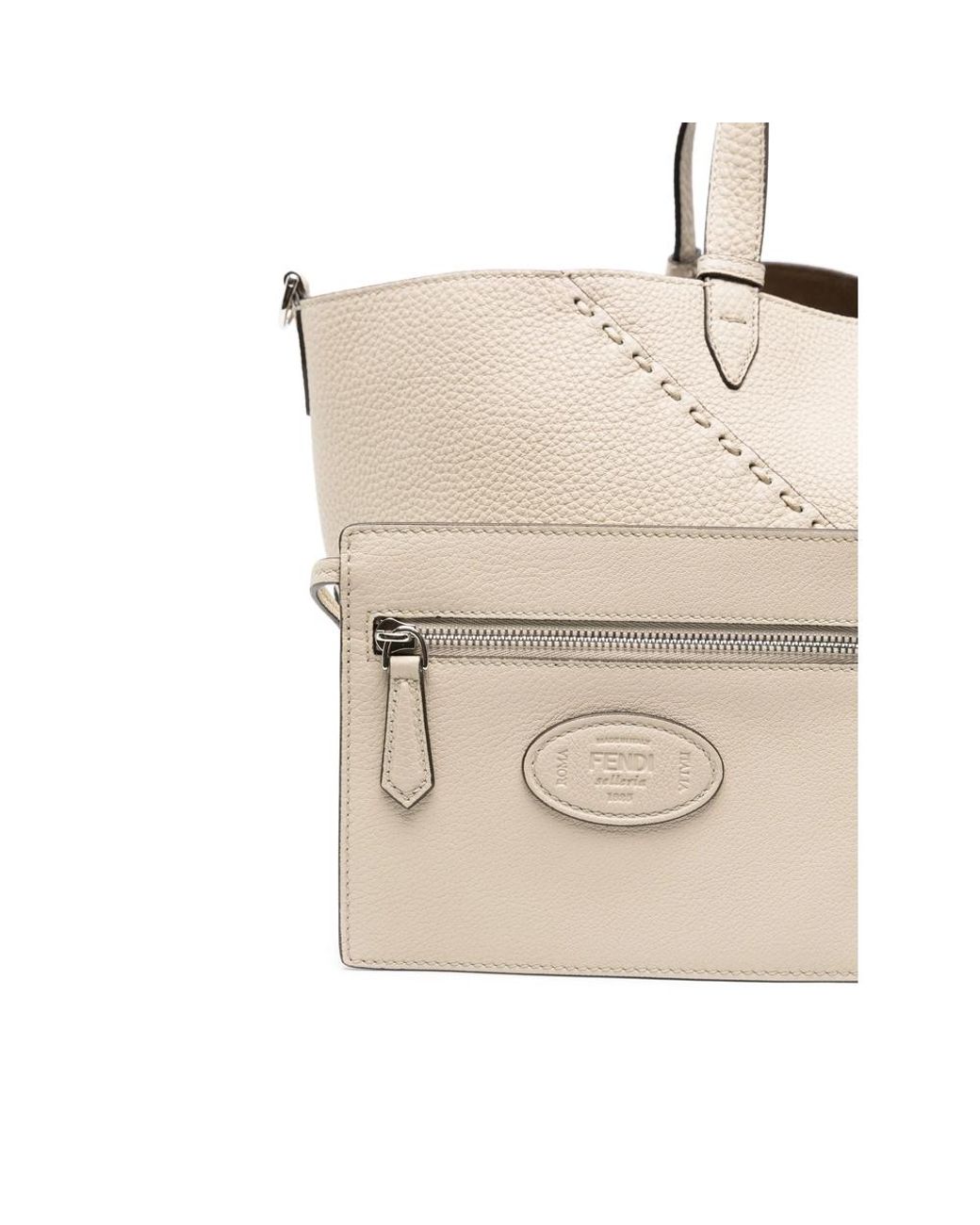 Fendi Natural Neutrals Tote Bags for men